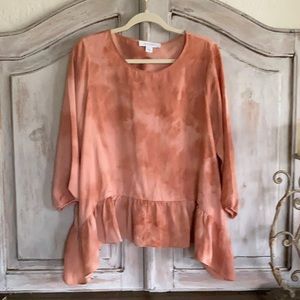 Rust/blush blouse